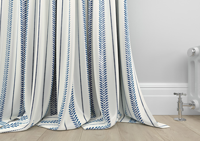 Laurel Stripe, Royal - Made to Measure Curtains - Image 6